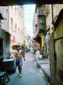 Typical narrow passage